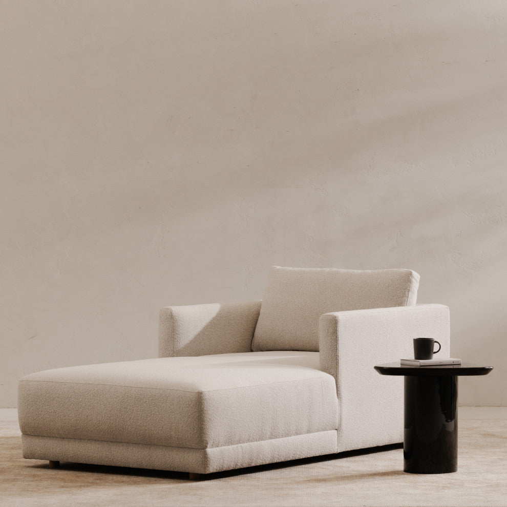 Bryn Oyster Upholstery Chaise