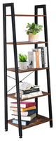 Industrial 5-Tier Bookshelf, Free Standing Plant Storage Shelf