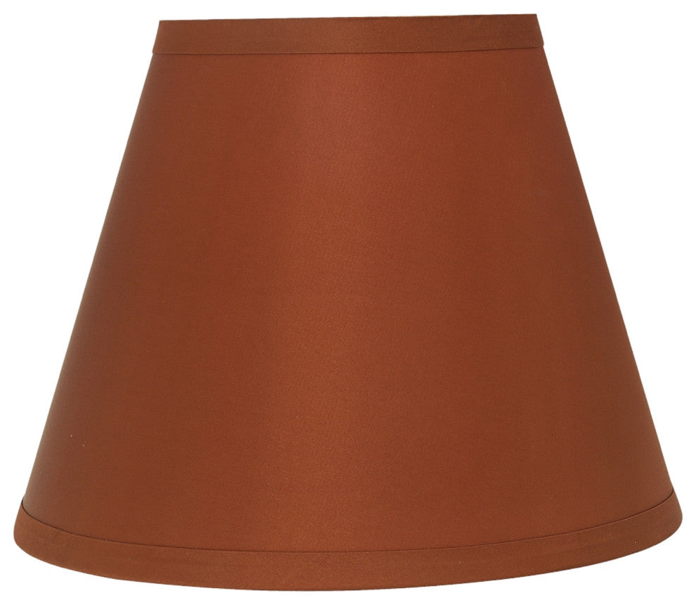 32193 Hardback Empire Shape Spider Lamp Shade, Burnt Orange, 6"x12"x9"