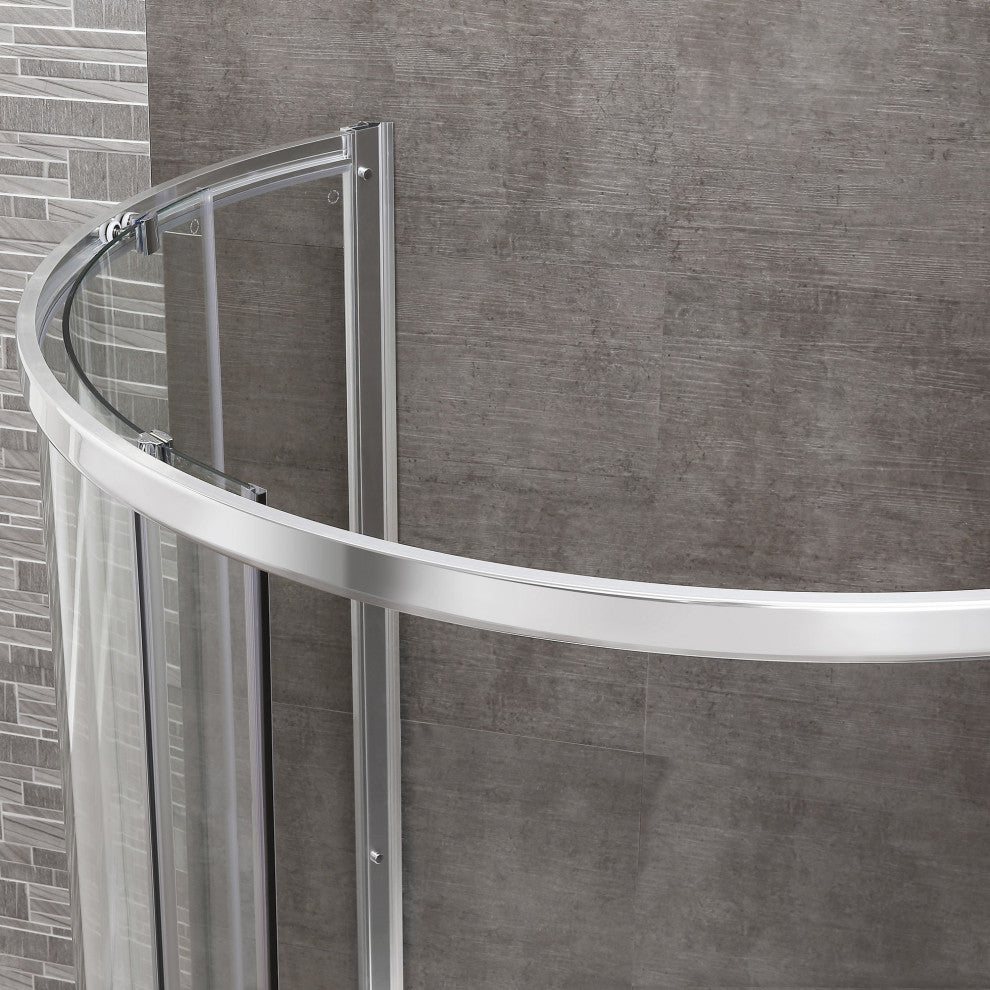 Ove Decors 15SKC-BRE240 Breeze 73-3/8"H x 40-1/16"W x 40-1/16"D - Satin Nickel