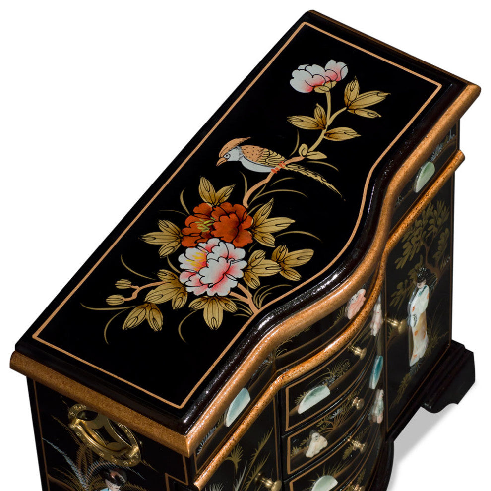 Mother of Pearl Motif Jewelry Cabinet