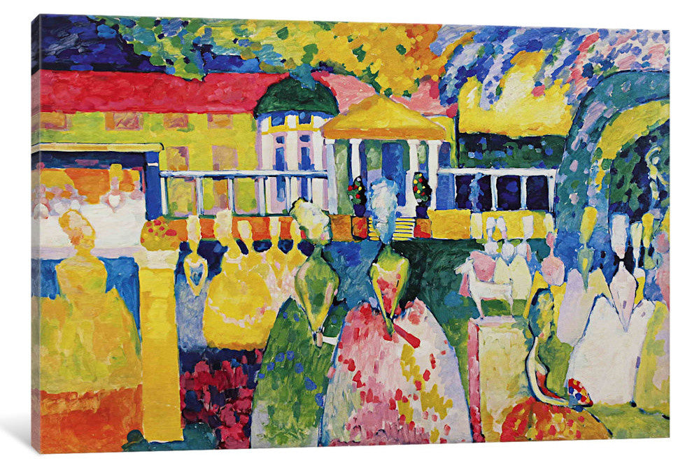 "Crinolines" by Wassily Kandinsky, Canvas Print, 18x12"