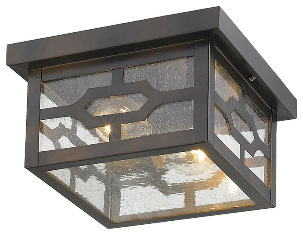 Calvert 2-Light Oil-Rubbed Bronze Flushmount