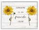 Sunshine is My Favorite Color with Sunflower Accents, 14 x 11