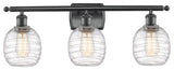 Innovations 516-3W-BK-G1013 3-Light Bath Vanity Light, Matte Black