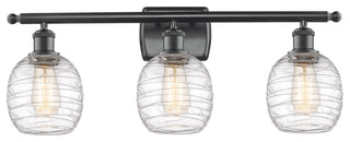 Innovations 516-3W-BK-G1013 3-Light Bath Vanity Light, Matte Black