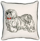 Embroidered Shih Tzu Dog Pillow