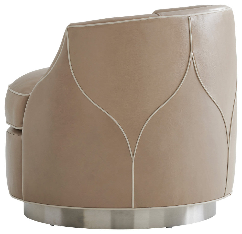Roberston Leather Swivel Chair