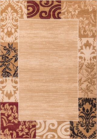 Well Woven Dulcet Damask Area Rug, Ivory, 7'10"x9'10"