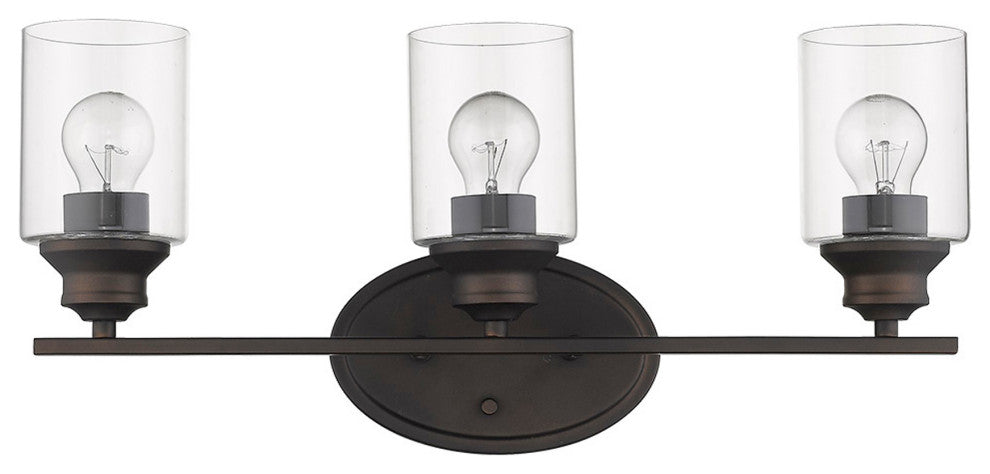 Gemma 3-Light Oil-Rubbed Bronze Vanity