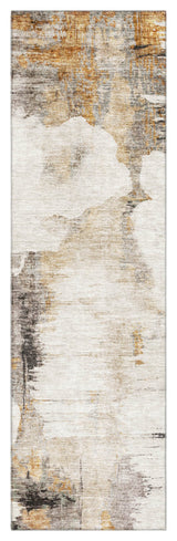 Premium Machine Washable Mayfield AMF710 Beige 2'3" x 7'6" Runner Rug