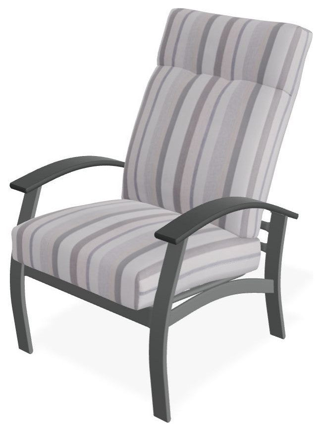 Belle Isle Cushion Outdoor Armchair, Sensory Dove/Graphite