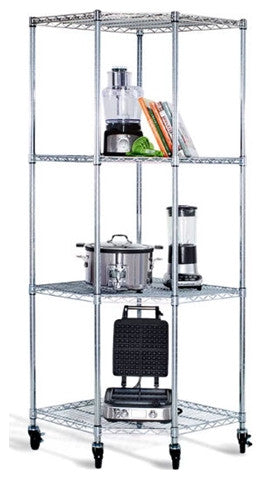 Beautiful Heavy Duty Four-Tier Corner Storage Rack