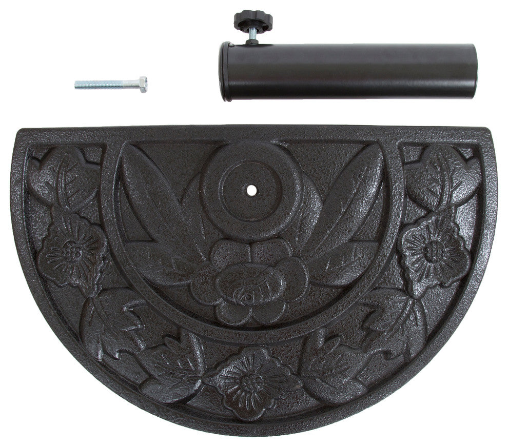 20 Pound Half Round Patio or Deck Umbrella Base by Pure Garden