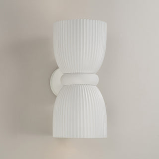 Capital Lighting 656121 Mallory 2 Light 17" Tall Wall Sconce - Ceramic White