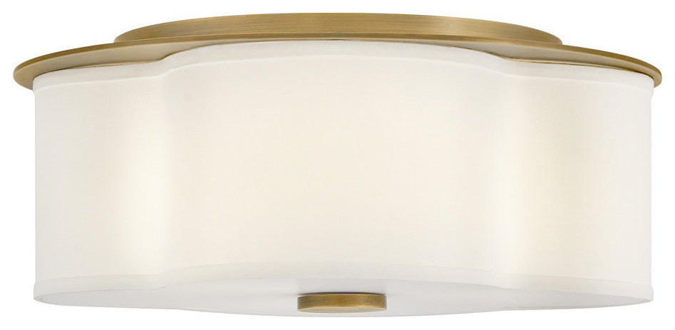 Hinkley Delaney Medium Flush Mount, Heritage Brass