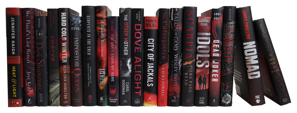 Decorative Books - Onyx Flame Dust Jacket - Black Books By The Foot