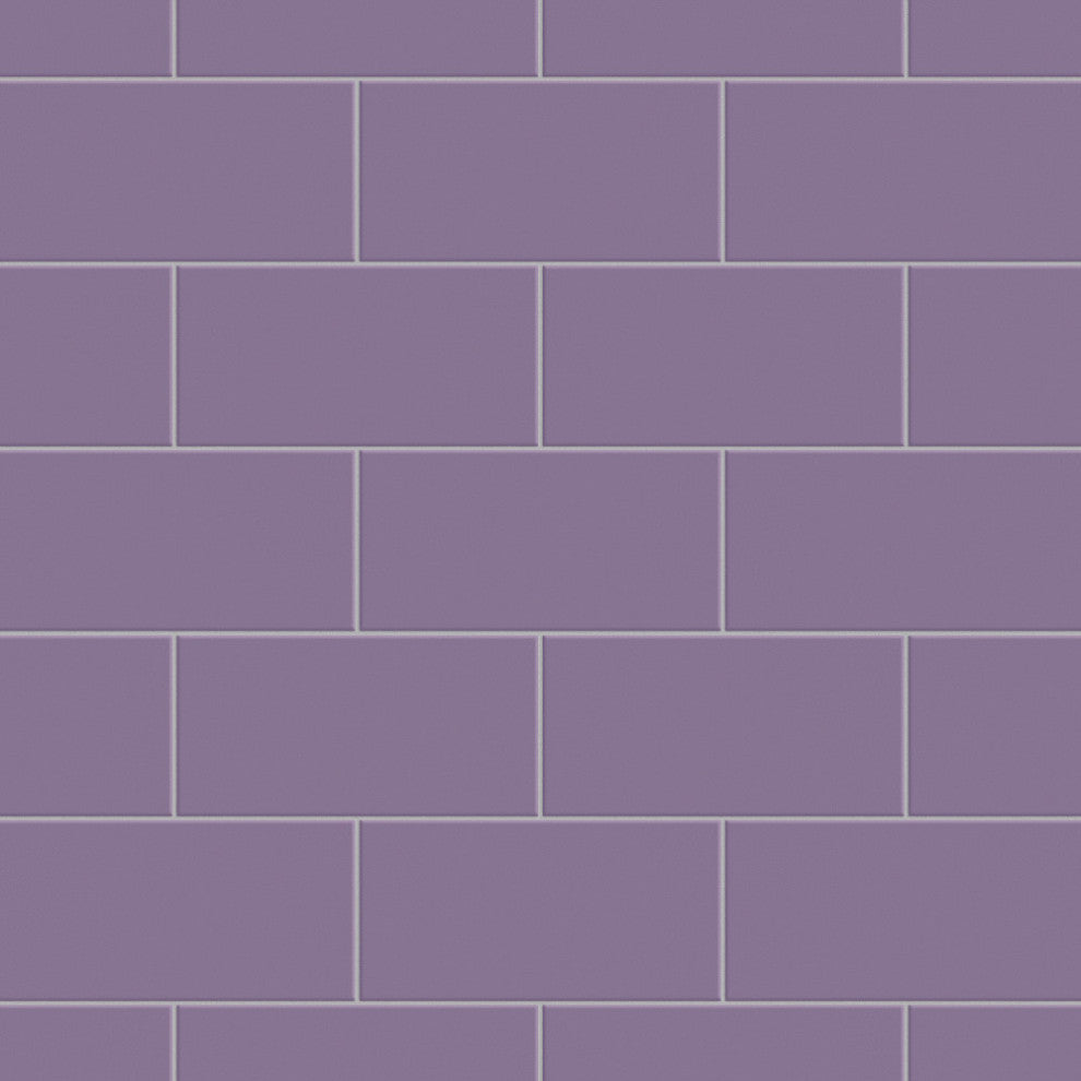 Projectos Matte Ceramic Floor and Wall Tile, Violet Purple