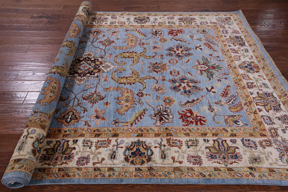 Persian Tabriz Hand Knotted Wool Rug 6' 9" X 10' 7" Q7733