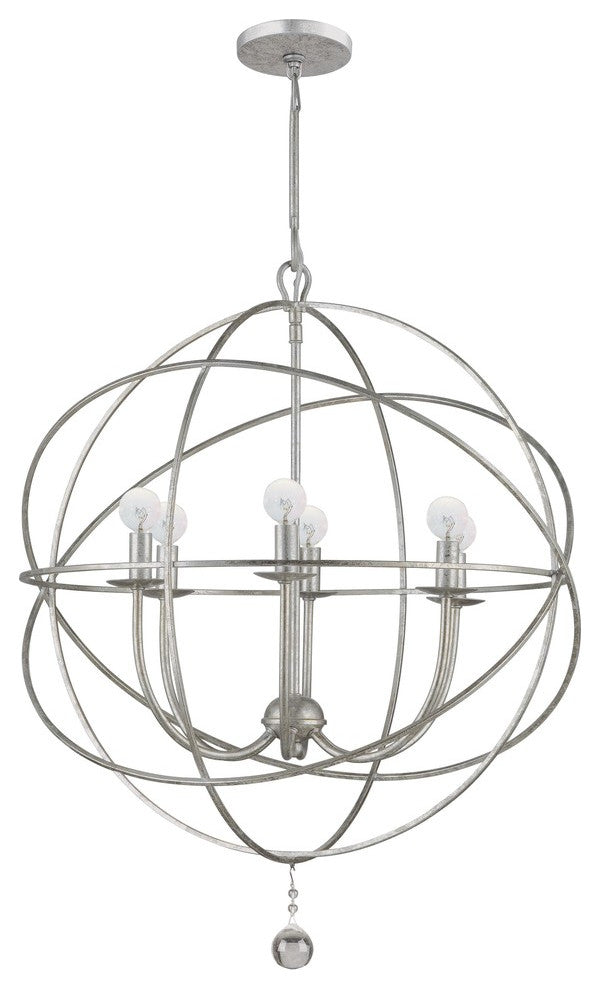 Crystorama Olde Silver Chandelier, Part of The New Solaris