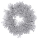 30" Flock Alberta Wreath W/Cones 110Tips