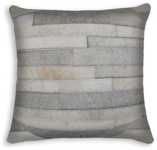 18" X 18" X 5" Gray  Pillow