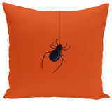 Eeek! Holiday Print Pillow, Orange, 16"x16"