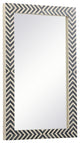 Omar Rectangle Mirror, 24", Chevron