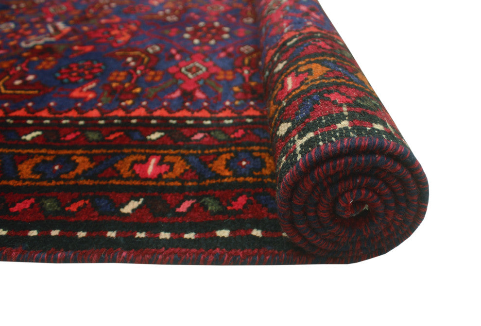 Fine Vintage Distressed Mahboobu Navy Runner