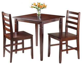 Kingsgate 3-Piece Dinning Table With 2 Hamilton Ladder Back Chairs