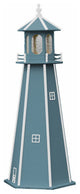 Standard Lighthouse, Wedgewood Blue & White, 6 Foot, Standard Lighting