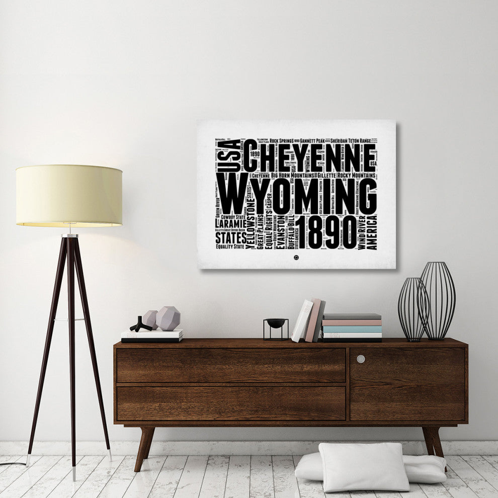 "Wyoming Word Cloud 2" Fine Art Print