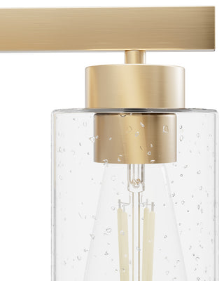 Hartland Alturas Gold With Seeded Glass 3 Light Vanity Wall