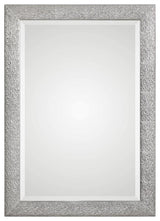 Uttermost Mossley MDF and Glass Decorative Mirror in Silver/Light Gray