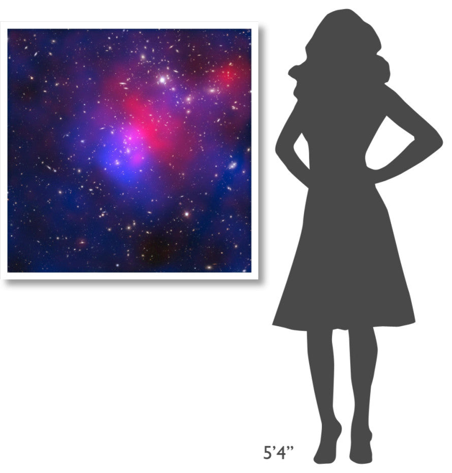"Pandora's Cluster - Abell 2744" Digital Paper Print by NASA, 38"x38"