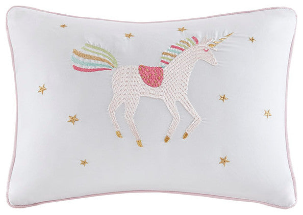 Mi Zone Kids Alicia Unicorn Gold Stars Complete Comforter and Sheet Set, Twin, C