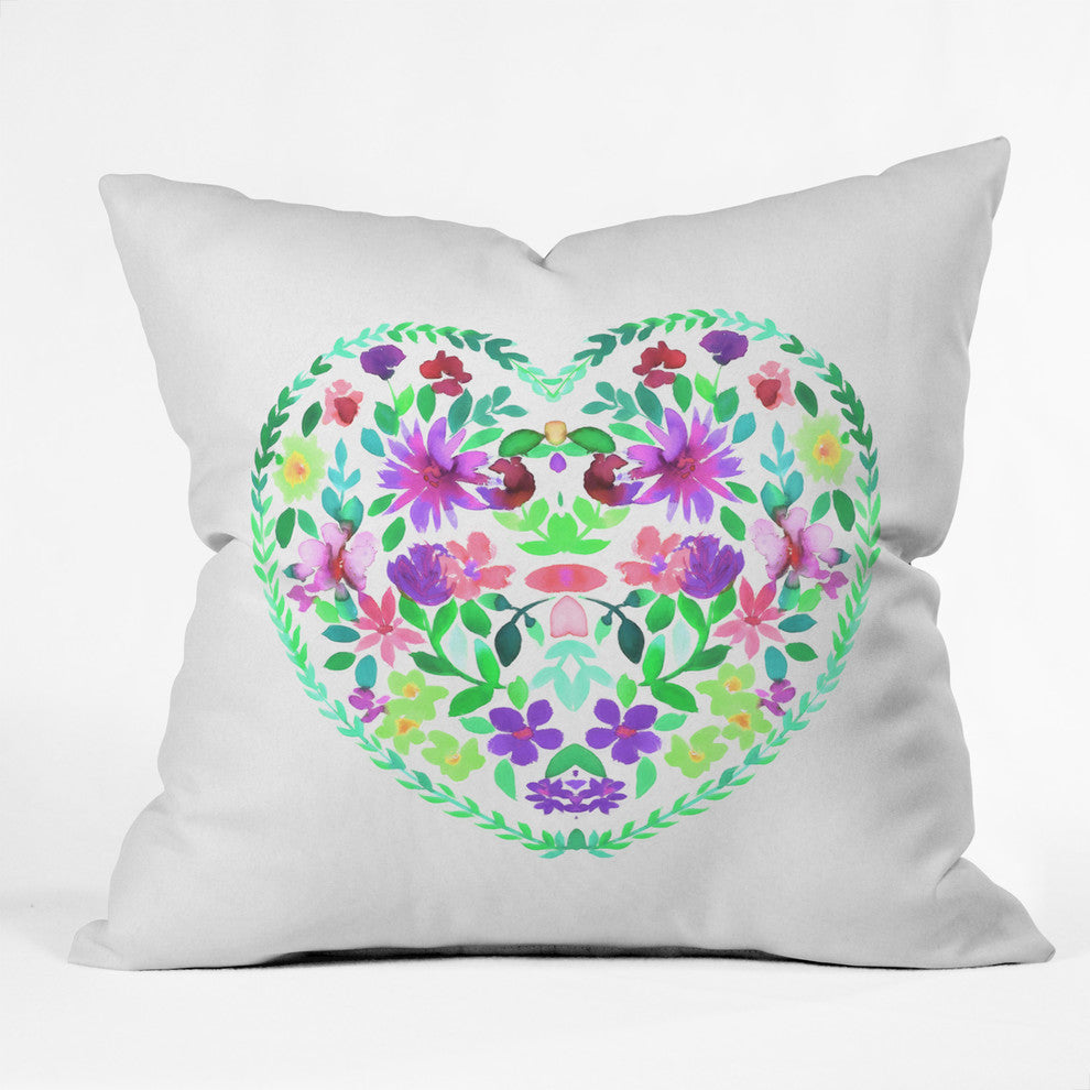 Amy Sia Marble Bubble Neon Throw Pillow, 26"x26"