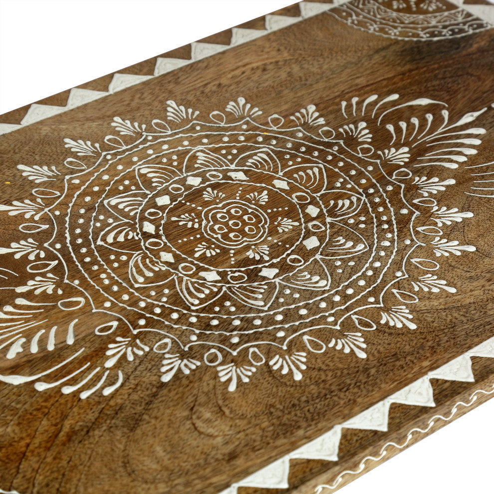 Leverick Mango Wood End Table