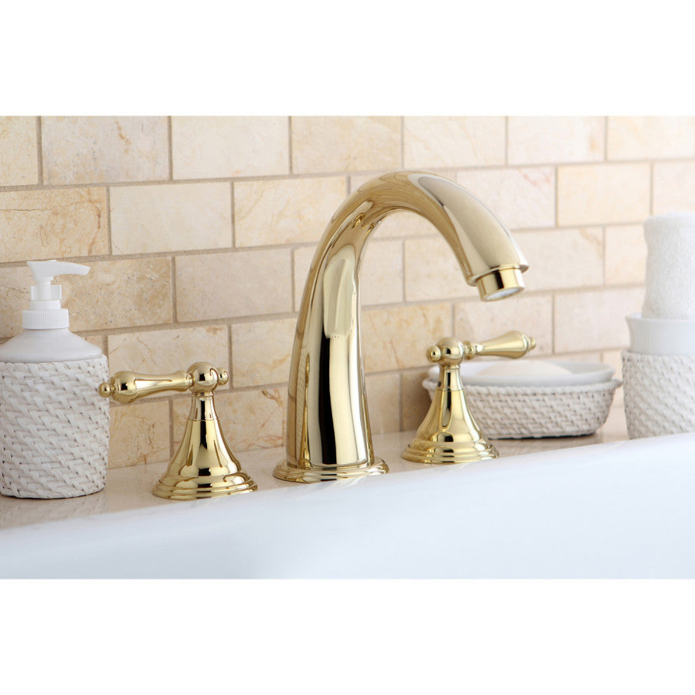 Kingston Brass Roman Tub Faucet, Polished Brass