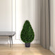 Vickerman 36" Cedar teardrop Shaped, Pot, UV
