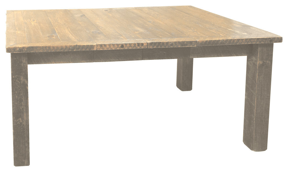 Barnwood Style Timber Peg Family Dining Table, Frost, 36" X 48"