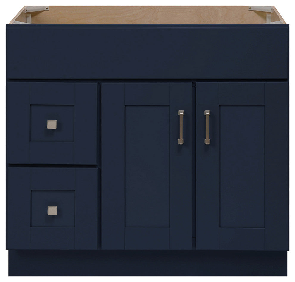 Blue Topaz 36" 2 Door 2 Drawer Left Vanity