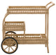 James Bar Cart, Natural Finish