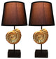 Set of 2 Nautilus Table Lamps, Gold