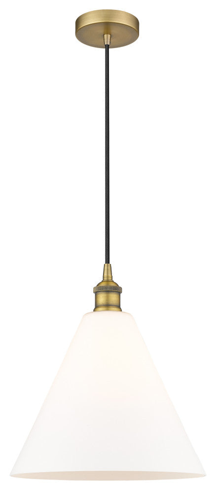 Innovations 616-1P-BB-GBC-121 1-Light Mini Pendant, Brushed Brass