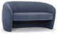 Metro Blythe Settee, Dust Blue Upholstery