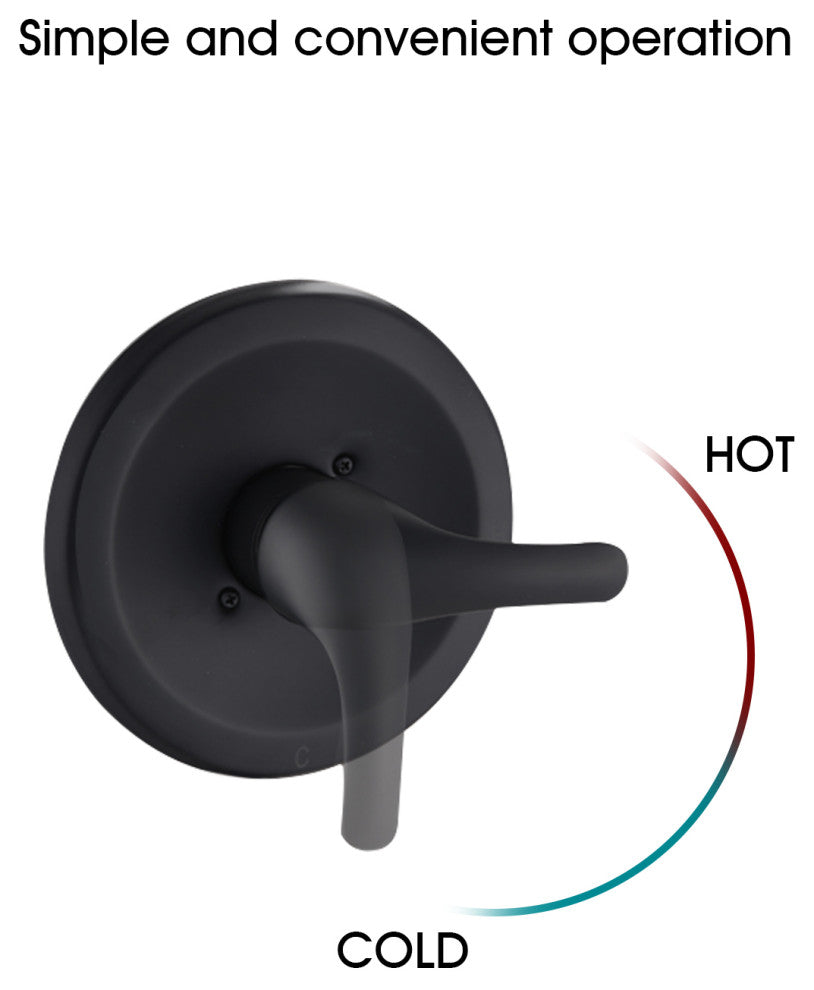 Pressure Balance Shower Faucet Set with Valve