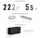 Address Numbers, 7-in. Durable ABS-Polymer, Silver, 3