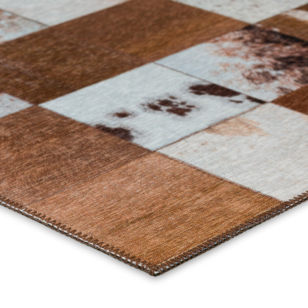 Indoor/Outdoor Stetson SS10 Driftwood Machine Washable 8' x 8' Round Rug