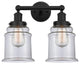 Innovations 616-2W-BK-G182 Canton 2 Light Bath Vanity Light, Matte Black